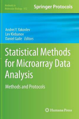 Cover image for Statistical Methods for Microarray Data Analysis: Methods and Protocols