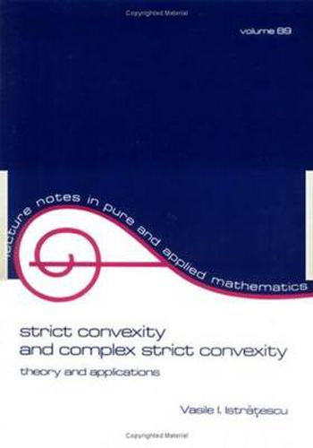 Cover image for Strict Convexity and Complex Strict Convexity: Theory and Applications
