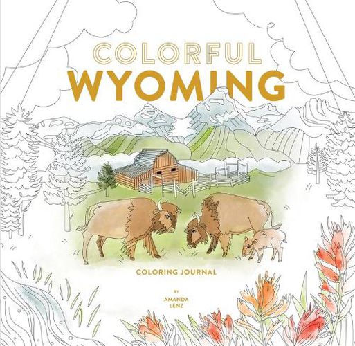 Cover image for Colorful Wyoming Coloring Journal