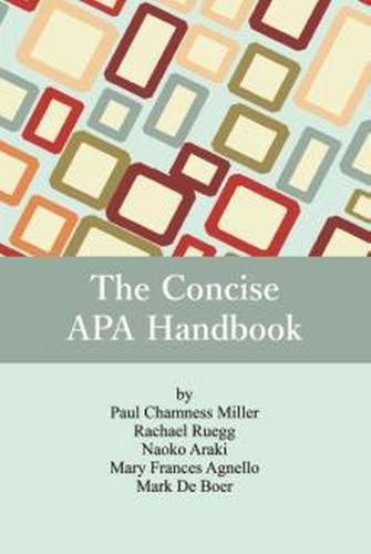 Cover image for The Concise APA Handbook