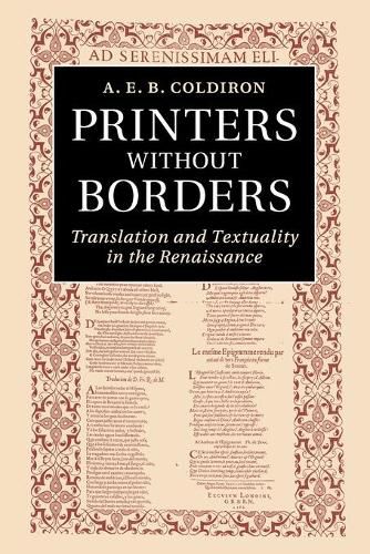 Cover image for Printers without Borders: Translation and Textuality in the Renaissance