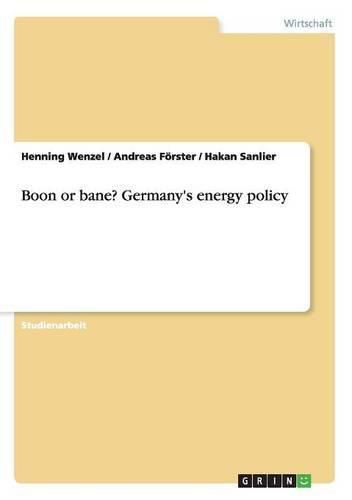 Cover image for Boon or bane? Germany's energy policy