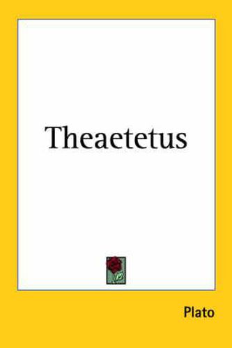 Cover image for Theaetetus