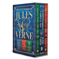 Cover image for Greatest Works of Jules Verne: 20,000 Leagues Under the Sea, Journey to the Centre of the Earth, Around the World in Eighty Days (Deluxe Hardbound Edition Boxed Set)