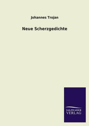 Cover image for Neue Scherzgedichte