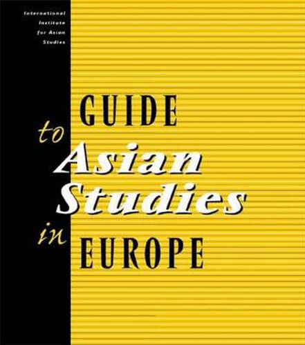 Cover image for Guide to Asian Studies in Europe