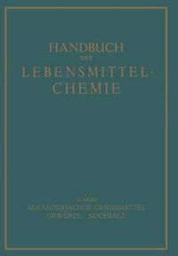 Cover image for Alkaloidhaltige Genussmittel Gewurze - Kochsalz