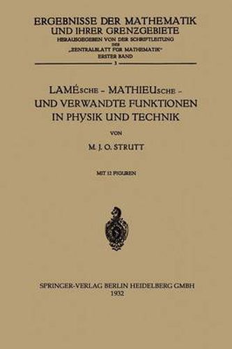 Cover image for Lamesche -- Mathieusche -- Und Verwandte Funktionen in Physik Und Technik