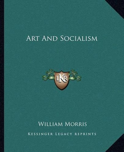 Cover image for Art and Socialism Art and Socialism