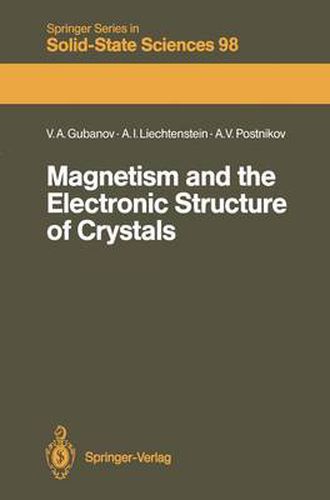 Cover image for Magnetism and the Electronic Structure of Crystals