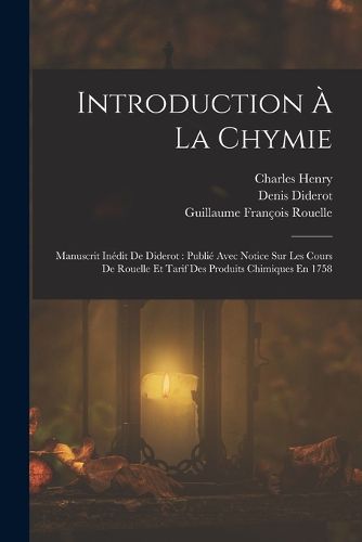 Cover image for Introduction A La Chymie