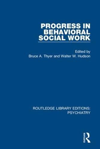 Cover image for Progress in Behavioral Social Work