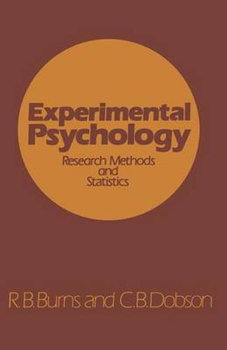 Cover image for Experimental Psychology: Research Methods and Statistics