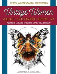 Cover image for Vintage Women: Adult Coloring Book: Classic art by Nell Brinkley