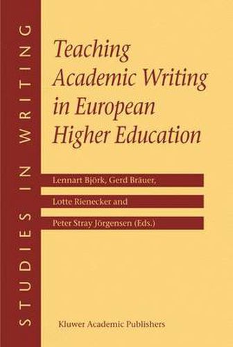 Cover image for Teaching Academic Writing in European Higher Education