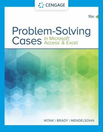 Cover image for Problem Solving Cases In Microsoft Access & Excel