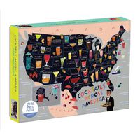 Cover image for Cocktail Map Of The USA 1000 Piece Puzzle