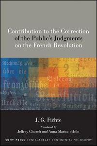 Cover image for Contribution to the Correction of the Public's Judgments on the French Revolution