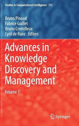 Cover image for Advances in Knowledge Discovery and Management: Volume 7