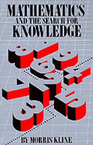 Cover image for Mathematics and the Search for Knowledge