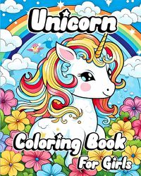 Cover image for Unicorn Coloring Book for Girls