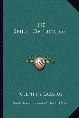 Cover image for The Spirit of Judaism