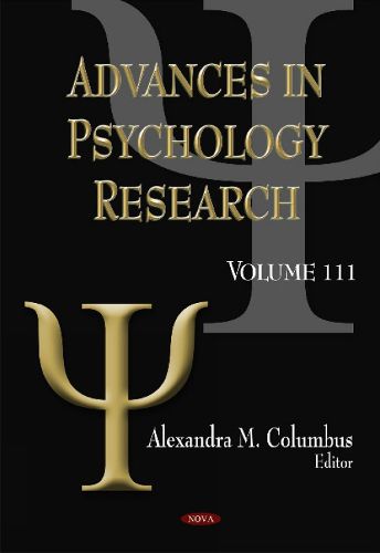 Cover image for Advances in Psychology Research: Volume 111