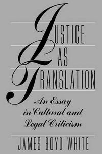 Cover image for Justice as Translation