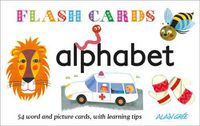 Cover image for Alphabet - Flash Cards - 54 word and picture cards , with learning tips