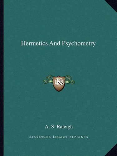 Cover image for Hermetics and Psychometry