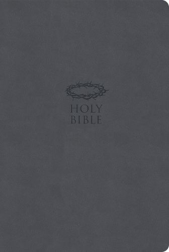 Cover image for KJV Super Giant Print Reference Bible, Value Edition, Charcoal Leathertouch
