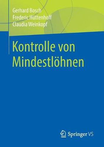 Cover image for Kontrolle von Mindestloehnen