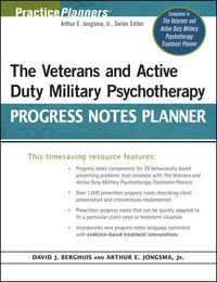 Cover image for The Veterans and Active Duty Military Psychotherapy Progress Notes Planner