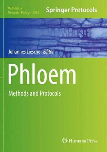 Cover image for Phloem: Methods and Protocols