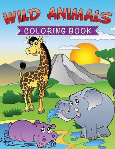 Cover image for Wild Animals Coloring Book