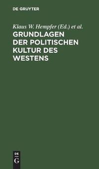 Cover image for Grundlagen der politischen Kultur des Westens