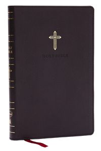 Cover image for NKJV Holy Bible, Ultra Thinline, Black Leathersoft, Red Letter, Comfort Print