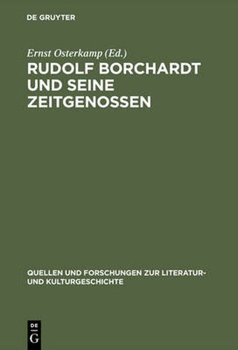 Cover image for Rudolf Borchardt und seine Zeitgenossen