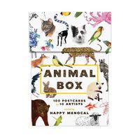 Cover image for Animal Box 100 Postcards By 10 Artists
