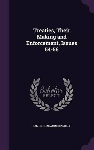 Cover image for Treaties, Their Making and Enforcement, Issues 54-56