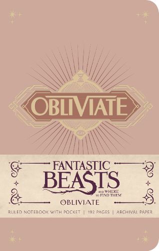 Cover image for Fantastic Beasts and Where to Find Them: Obliviate Hardcover Ruled Notebook