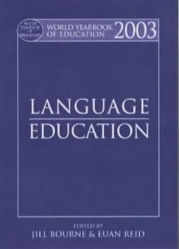 Cover image for World Yearbook of Education 2003: Language Education