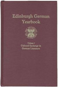 Cover image for Edinburgh German Yearbook 1: Cultural Exchange in German Literature