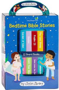 Cover image for My Little Library: Bedtime Bible Stories (12 Board Books)