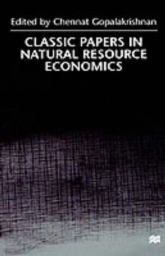 Cover image for Classic Papers in Natural Resource Economics