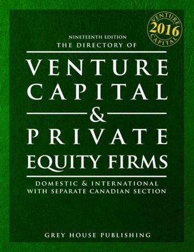 Cover image for The Directory of Venture Capital & Private Equity Firms, 2016