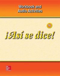 Cover image for !asi Se Dice! Level 1a, Workbook and Audio Activities