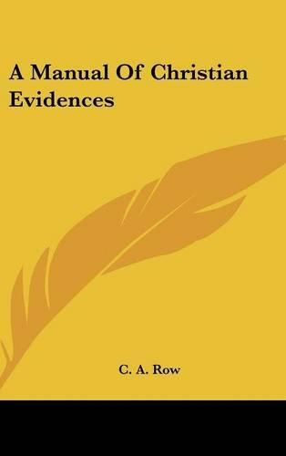 Cover image for A Manual of Christian Evidences