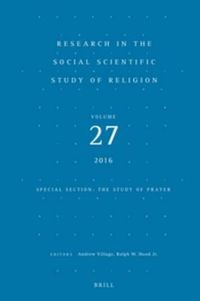 Cover image for Research in the Social Scientific Study of Religion, Volume 27 
