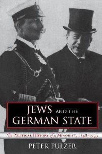 Cover image for Jews and the German State: The Political History of a Minority, 1848-1933